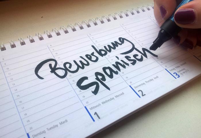 Bewerben in spanischer Sprache