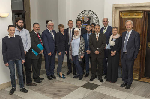 Im persönlichen Gespräch mit dem Bundespräsidenten