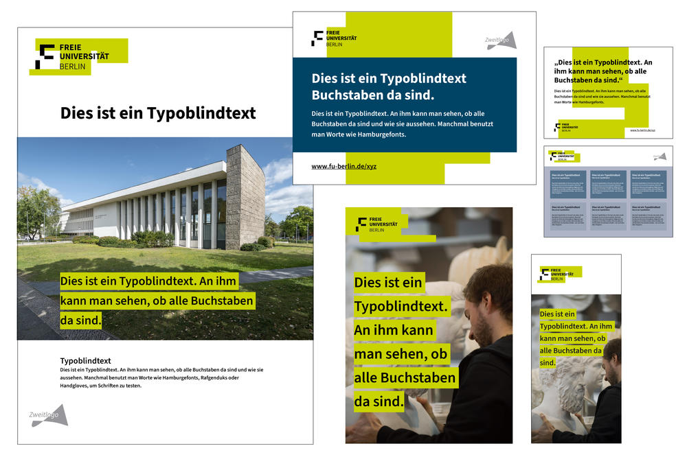 Beispiele von Printprodukten im Corporate Design