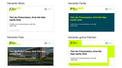 Die PowerPoint Varianten in der Übersicht