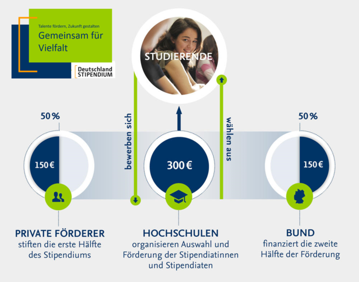 Info-Graphik Deutschlandstipendium
