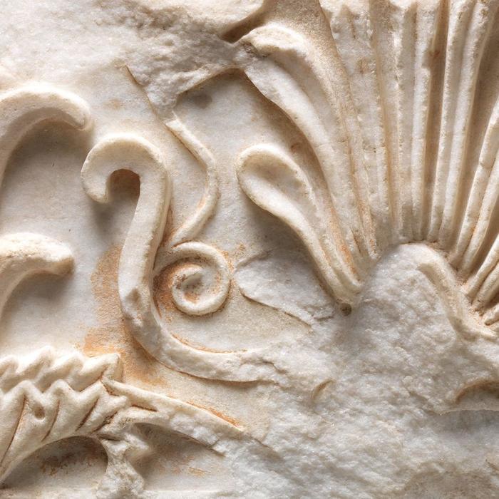 Marble, architectural fragment