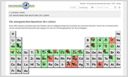 Die anorganischen Bausteine des Lebens (Screenshot)