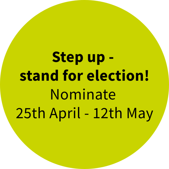 Step up - stand for election!