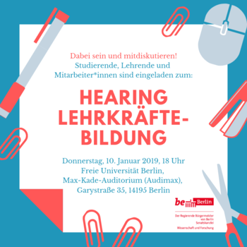 Flyer Hearing Lehrkräftebildung