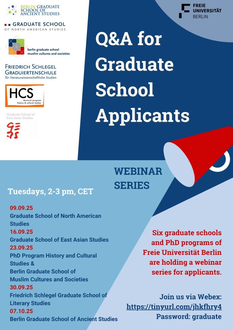 Online Q&A for Graduate School Applicants 2025