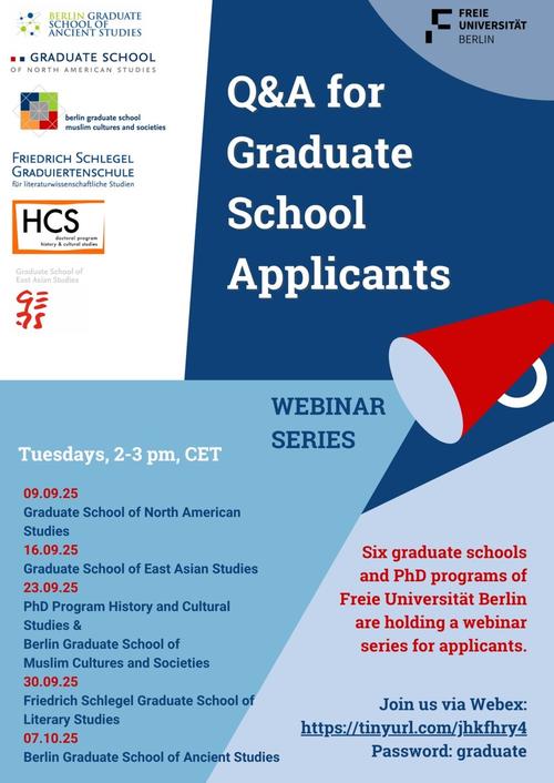 Online Q&A for Graduate School Applicants 2025