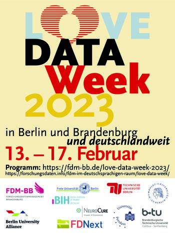 Plakat Love Data Week 2023 Berlin und Brandenburg