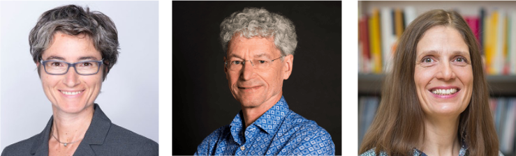 Prof. Dr. Wyss: PH Nordwestschweiz, Prof. Dr. Korthagen: Universität Utrecht, Prof. Dr. von Aufschnaiter: JLU Giessen, von links nach rechts, Bildlizenzen: bit.ly/36KqEcF, bit.ly/3IYFedu, bit.ly/36FHCsQ