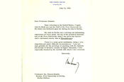 11. Juli 1963 schickte Kennedy ein Dankesschreiben für die Ernennung zum Ehrenbürger der Freien Universität.