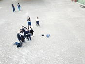 Dronenflug auf dem Geo Campus