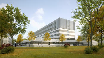 Perspektive Hauptgebäude nach Umbau