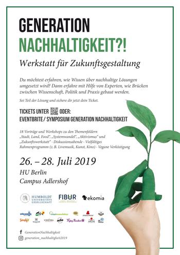 Flyer Generation Nachhaltigkeit 2019