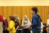 Beim Workshop "Aus die Maus" mit dem GRIPS Theater