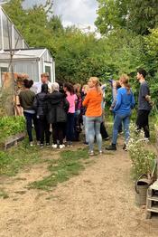 Beim Workshop "Wo die wilden Bienen leben" im September 2019