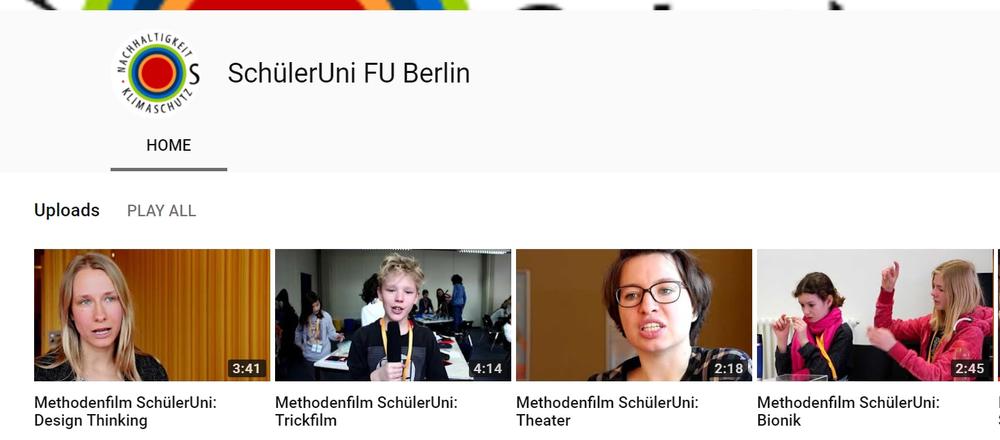 Die SchülerUni auf YouTube