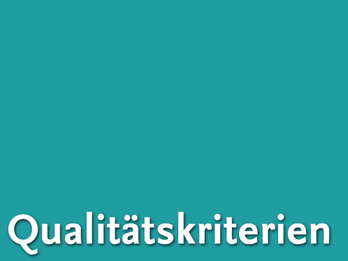 qualitateskriterien