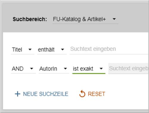 Erweiterte Suche