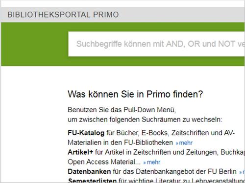 Primo Überblick