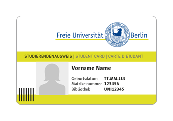 Abb. 1 Campuscard für FU-Studierende