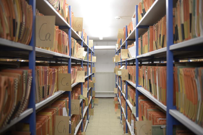 Blick in ein Archivmagazin