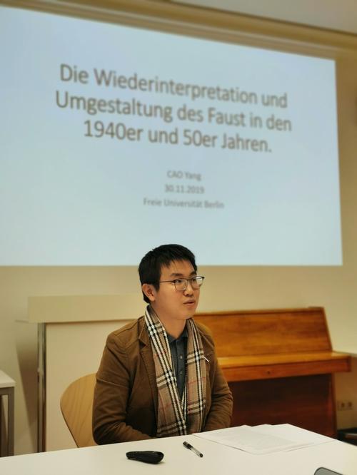 CAO Yang war aus München angereist.