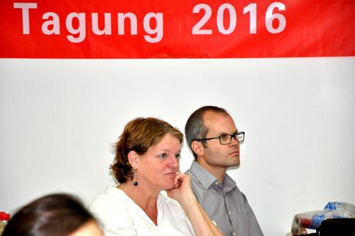 Beate Rogler (Leiterin des Büros der Freien Universität in Peking) und Benjamin Langer (Koordinator der Zusammenarbeit mit dem ZDS an der Freien Universität).