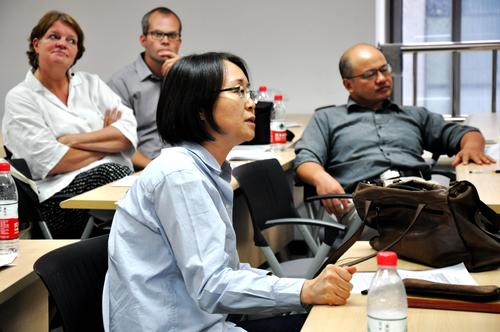 Prof. Dr. Gu Yu (Germanistik) und Prof. Dr. Qin Mingrui (Soziologie) von der Peking Universität..