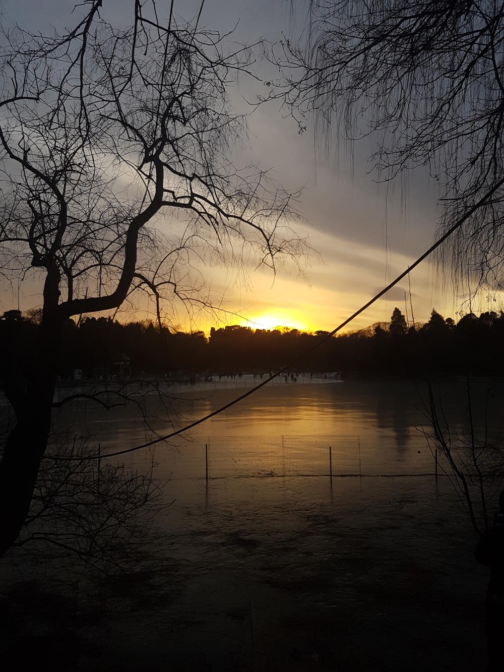 Winter auf dem Campus.