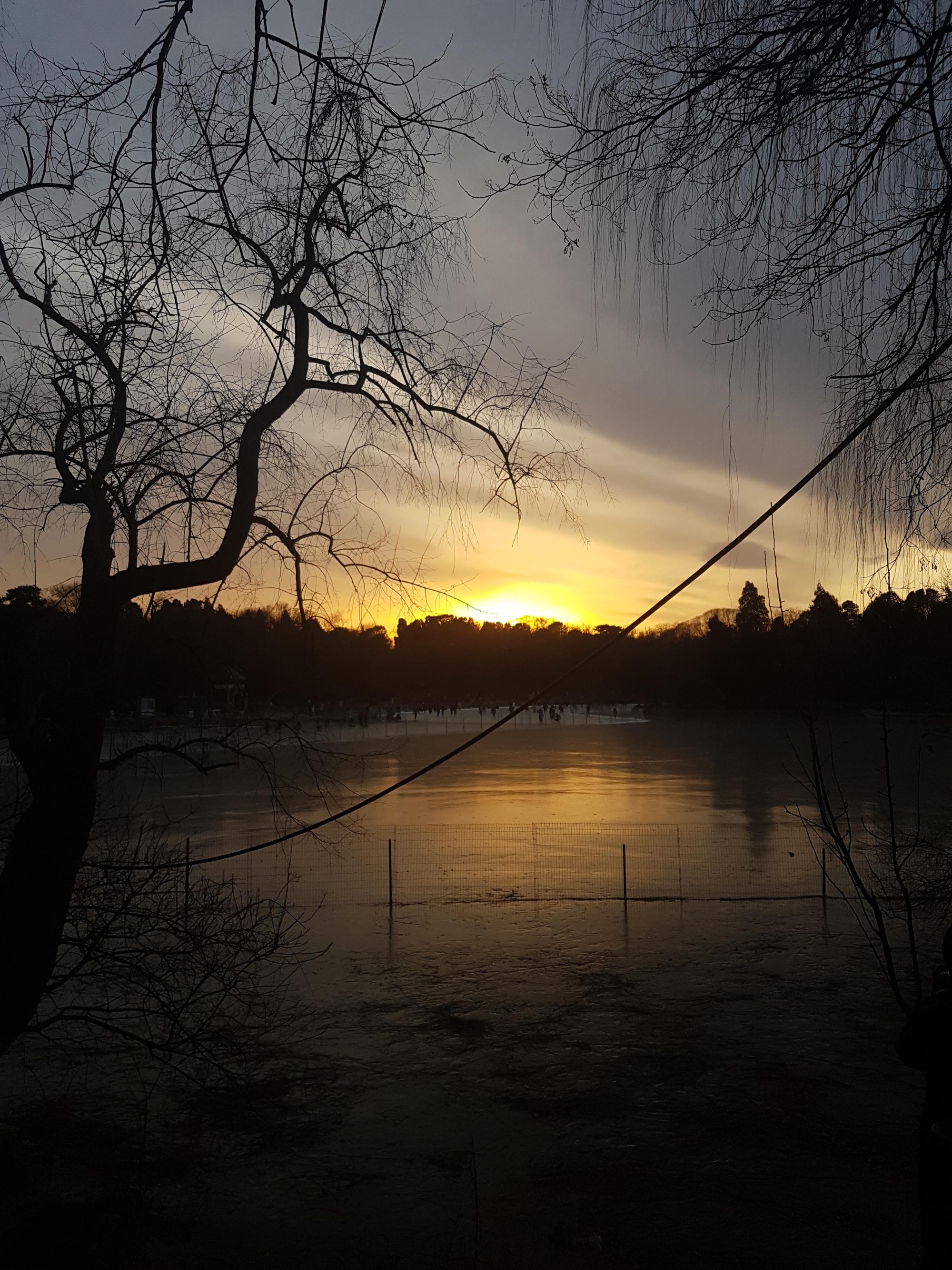 Winter auf dem Campus.