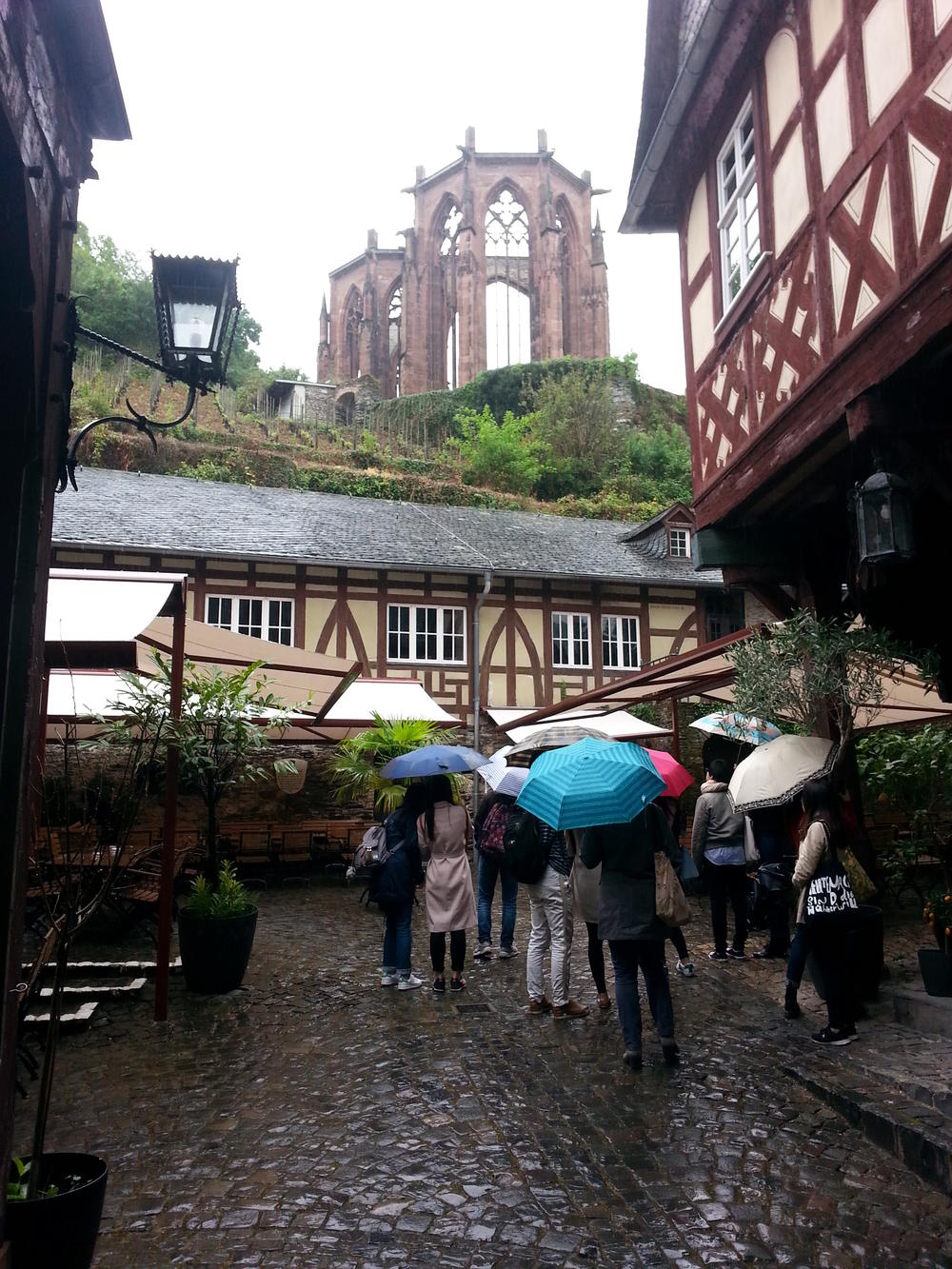 Schlechtes Wetter und schöne Ansichten in Bacharach.