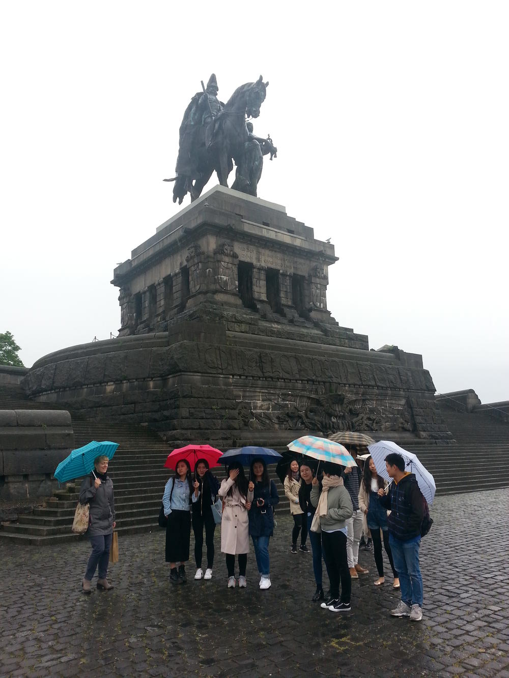 Kaiser Wilhelm I. am "Deutschen Eck" in Koblenz.