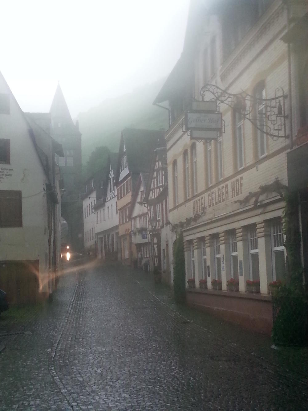 Gewitter über Bacharach.