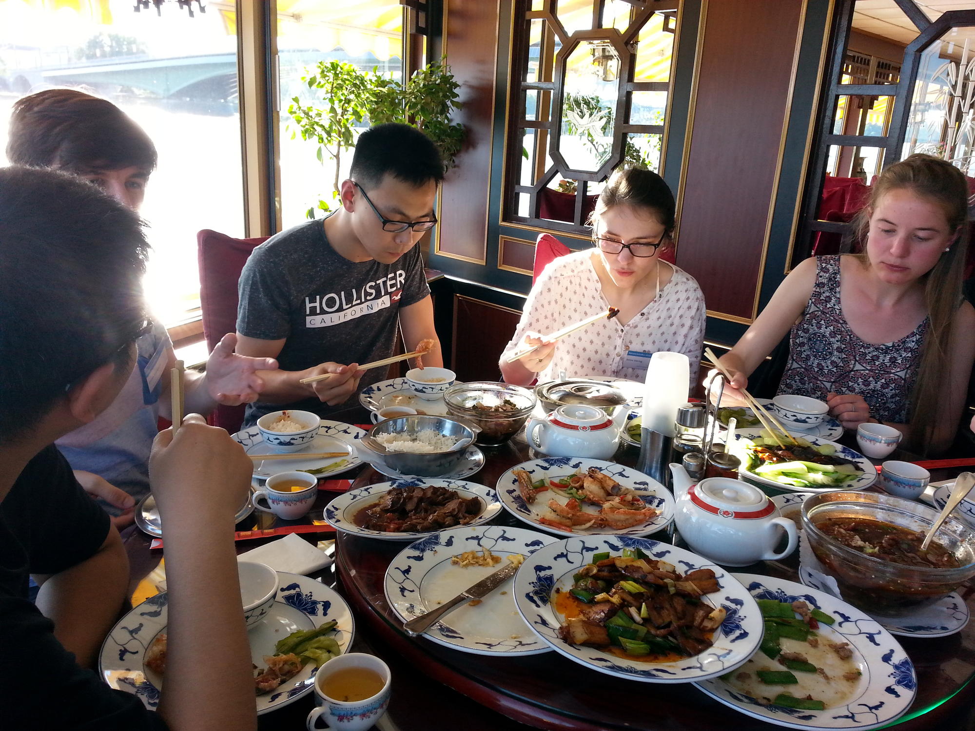 Ausklang des Netzwerktreffens auf dem "Chinaschiff".