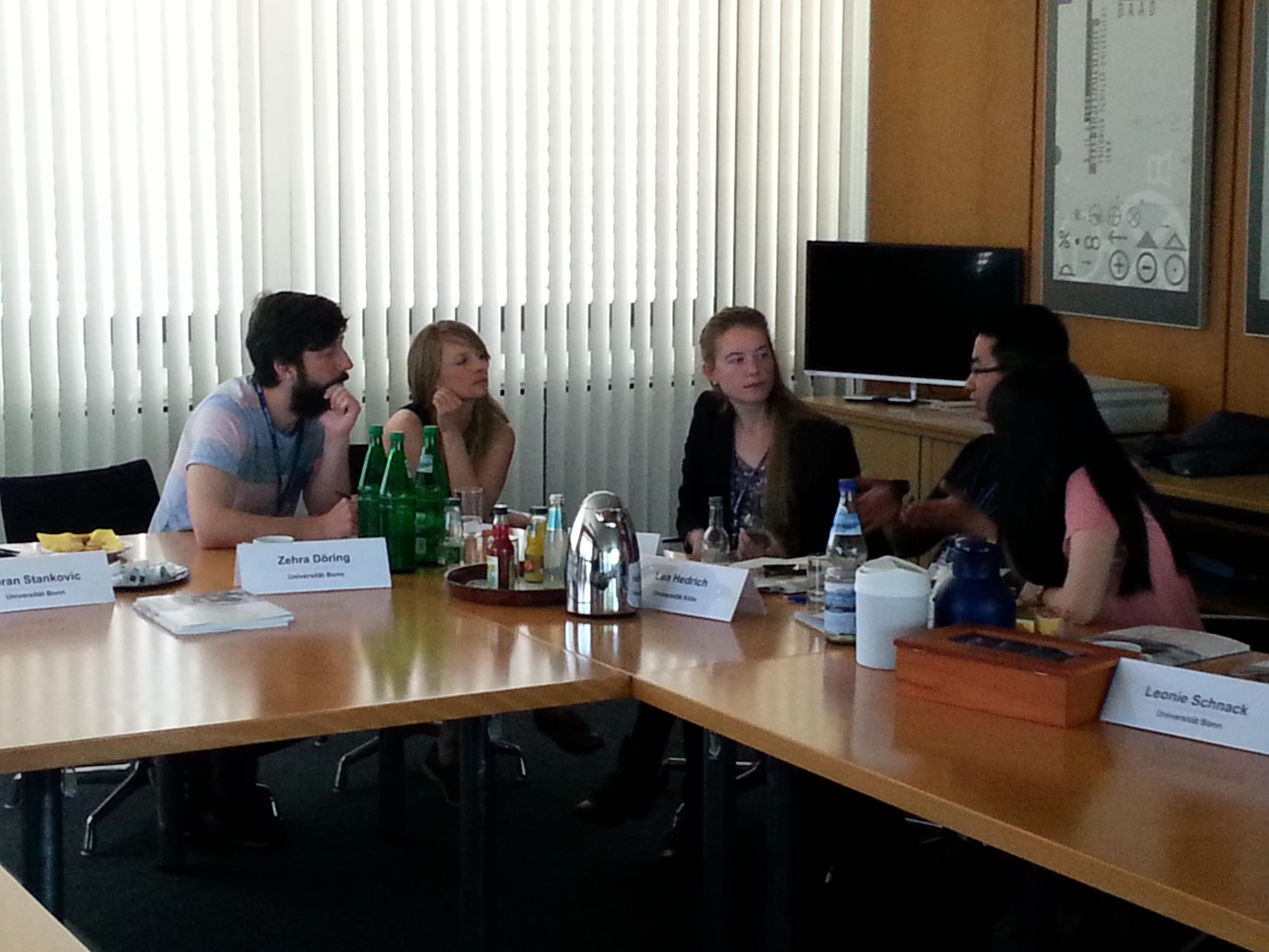 Gruppenarbeit während des Workshops "East Meets West".