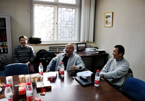 Auch vergnüglich ging es zu: Die Zentrumsmitglieder Prof. Li, Prof. Huang und Prof. Gan.
