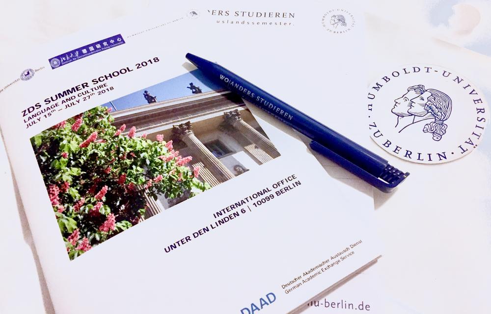 Durchaus ein Hingucker, schön arrangiert: das Programm der Sommerschule.