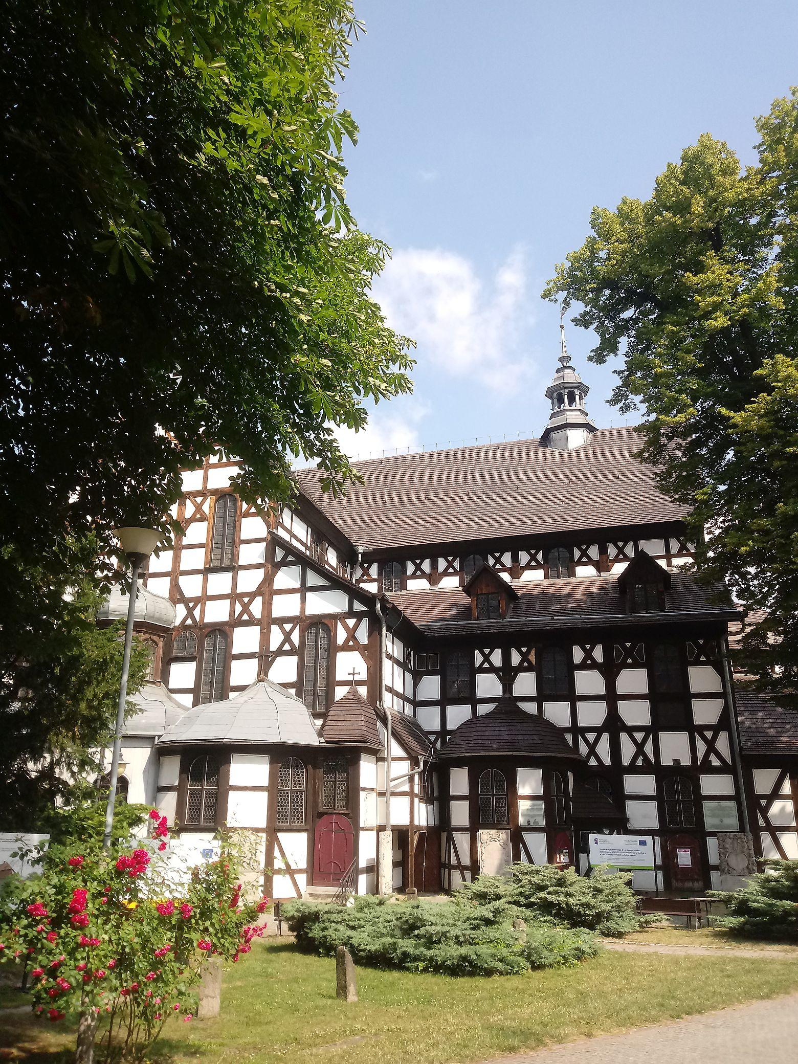 Ansicht der Friedenskirche in Świdnica/Schweidnitz.