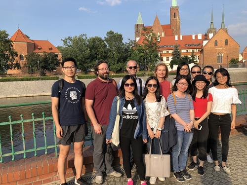 Gruppenfoto im Anschluss an den Stadtrundgang mit Herrn Dr. Przybyła.