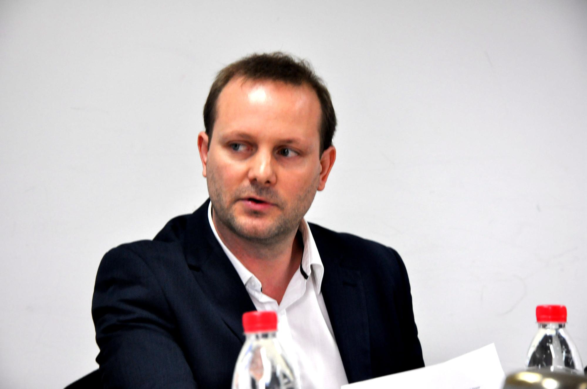 Dr. Sven Hänke als Vertreter der DAAD-Außenstelle Peking nennt das ZDS in seiner Begrüßung einen Leuchtturm von großer Strahlkraft.