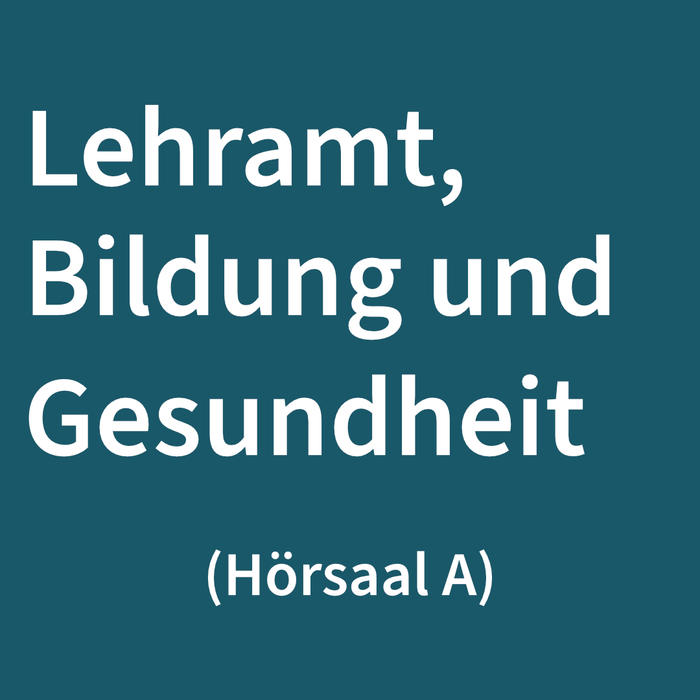 Lehramt, Bildung und Gesundheit