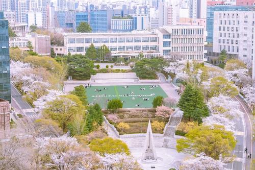 Campus in Spring